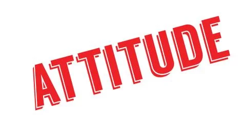 Attitude rubber stamp Stock Illustration