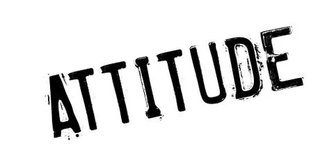 Attitude rubber stamp Stock Illustration