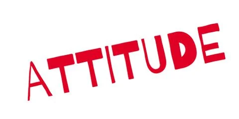 Attitude rubber stamp Stock Illustration