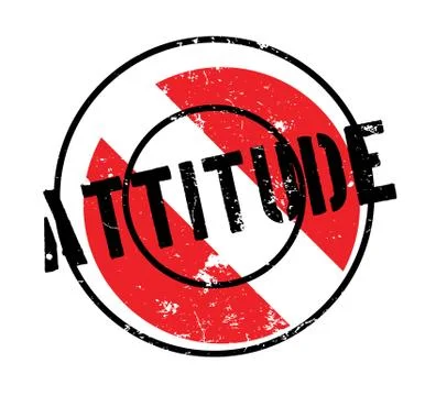 Attitude rubber stamp Stock Illustration