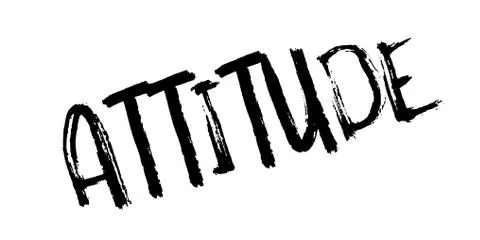 Attitude rubber stamp Stock Illustration