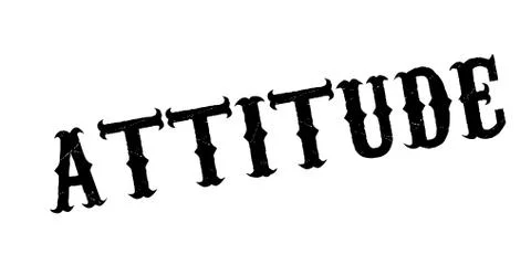 Attitude rubber stamp Stock Illustration