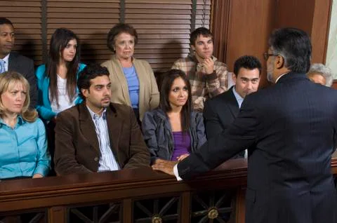 Attorney Addressing Jury Stock Photos
