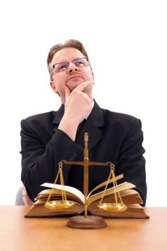Attorney thinking Stock Photos
