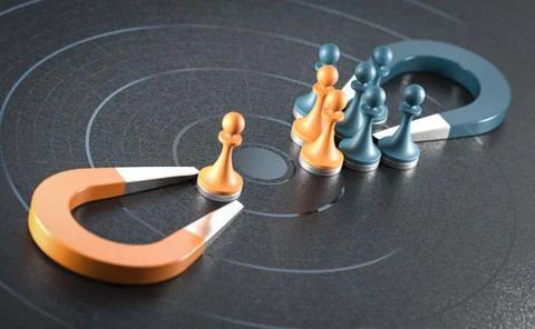 Attract Customers From Competitors Stock Illustration