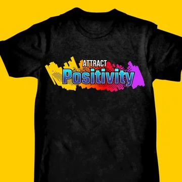 ATTRACT POSITIVITY Stock Illustration