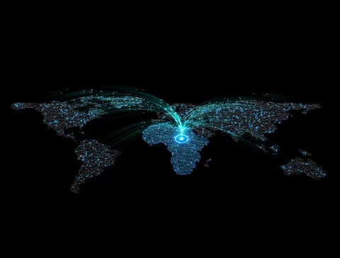 Attracting Network Africa Stock Footage 99965377