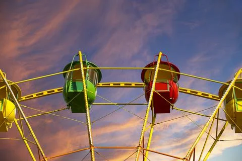 Attraction (carousel) ferris wheel Foto stock