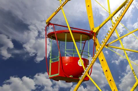 Attraction (carousel) ferris wheel Stock Photos