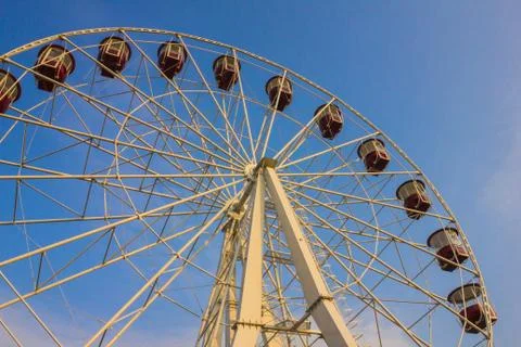 Attraction of the Ferris wheel. Stock Photos