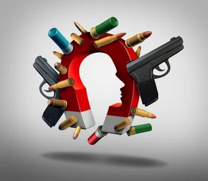 Attraction To Guns Stock Illustration