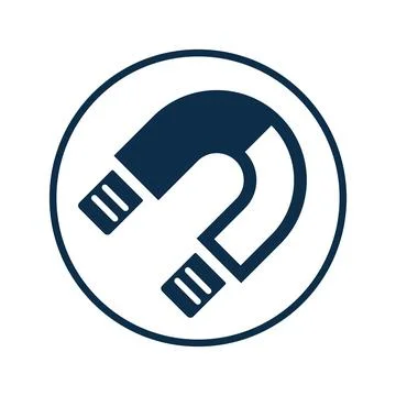 Attraction icon, Magnetic vector, magnet Stock Illustration