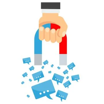 Attraction of message Stock Illustration