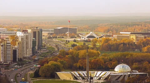 Attractions Minsk. Timelapse Stock Footage 47583706