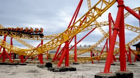 Attractions in Sochi Park Stock Footage 107571355