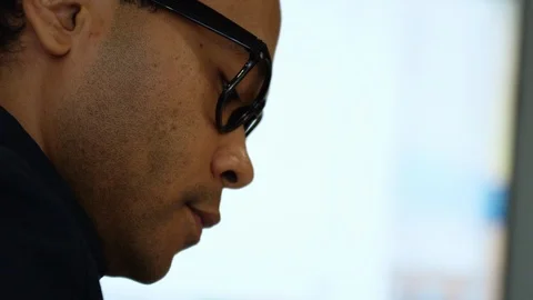 Attractive businessman writing down notes during a meeting Stock Footage 93518678