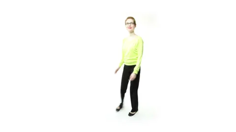 Attractive caucasian isolated on white Stock Footage 30398550