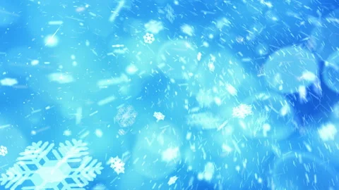 Attractive Christmas background with creative motion of the snowflakes Stock Footage 257292494