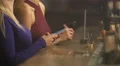 Attractive females ordering drinks at bar counter, flirting with bartender 4k or 4k+ Resolution
