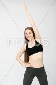 Attractive fitness woman Stock Photos