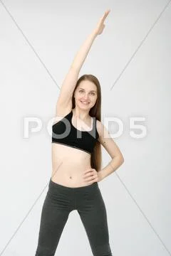 Attractive fitness woman Stock Photos