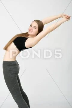 Attractive fitness woman Stock Photos