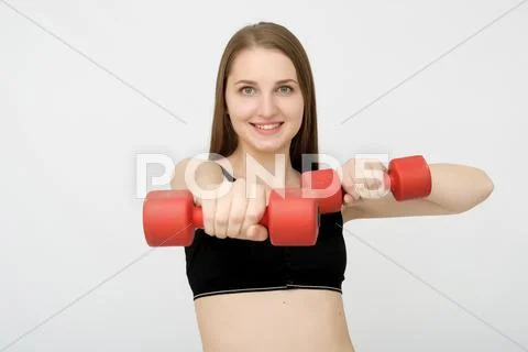 Attractive fitness woman Stock Photos
