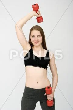 Attractive fitness woman Stock Photos