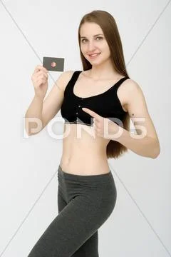 Attractive fitness woman Stock Photos