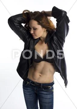 Attractive girl close up Stock Photos