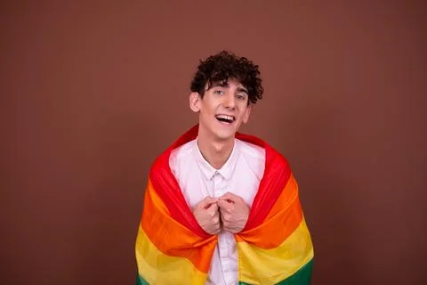 An attractive guy has different emotions. Stock Photos