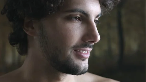 Attractive handsome man smiling Stock Footage 47830167