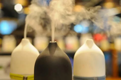 Attractive Humidifiers and Aroma Diffusers Stock Photos