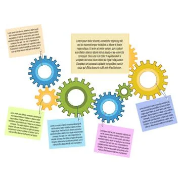 Attractive infographic design Stock Illustration