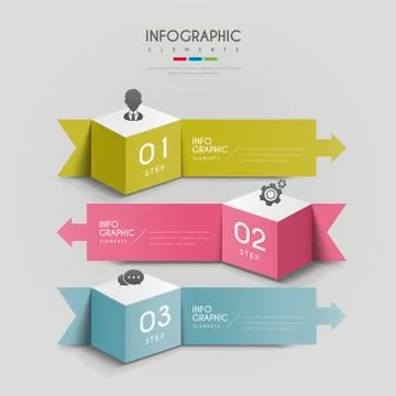 Attractive infographic design Stock Illustration