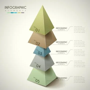 Attractive infographic design Stock Illustration