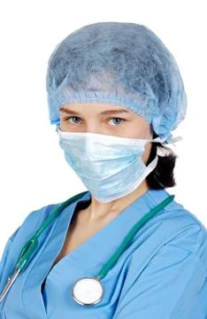 Attractive lady doctor Stock Photos