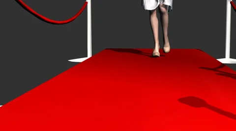 Attractive Legs Walking Down a Cat Walk Stock Footage 45701180