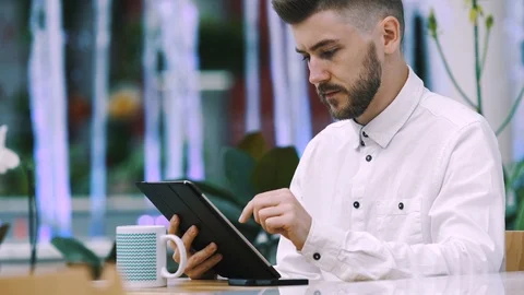 Attractive man Stock Footage 97089877