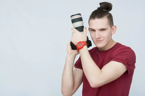 Attractive man in studio Stock Photos