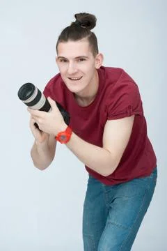 Attractive man in studio Stock Photos