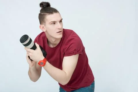 Attractive man in studio Stock Photos