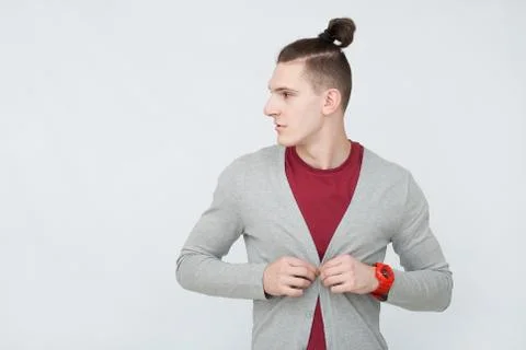 Attractive man in studio Stock Photos