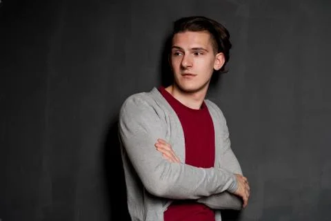 Attractive man in studio Stock Photos