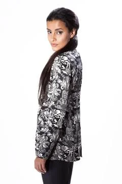 Attractive multiethnic lady posing. Stock Photos