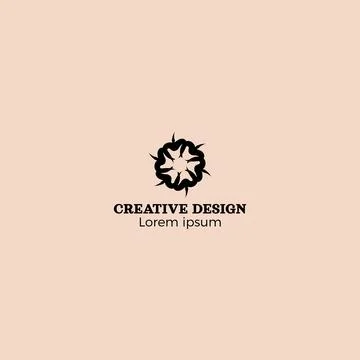 Attractive Spiral Creative Design Logo Vector EPS10 Stock Illustration