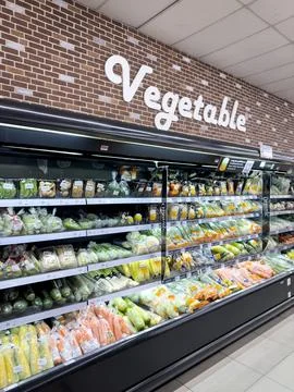 Attractive vegetable display Stock Photos