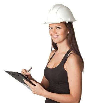Attractive young engineer Stock Photos