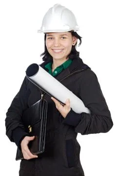 Attractive young engineer Stock Photos