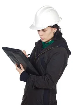 Attractive young engineer Stock Photos